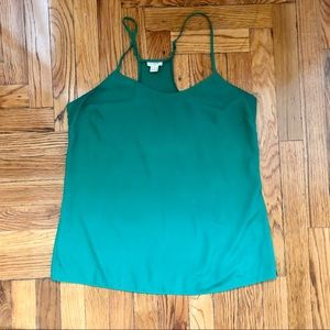 J Crew emerald camisole